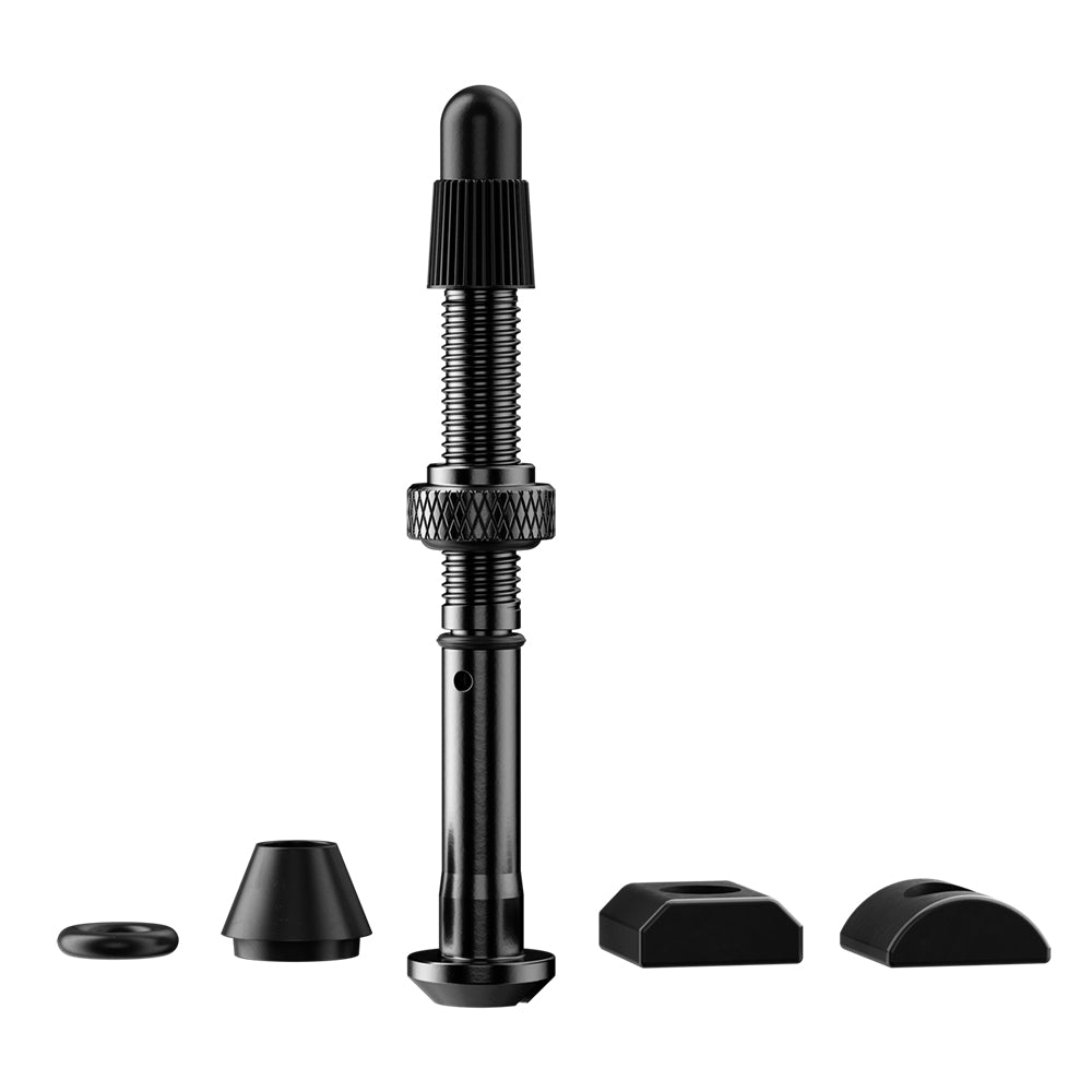 SRAM QUARQ TYREWIZ 2.0 VALVE STEM PACKS - LENGTH A (1-8.2MM) INCLUDING 2 VALVES, 2 O-RING SETS, 2 SETS OF SQUARE, O-RING AND ROUND RUBBER SEALS, 1 SEALANT SLEEVE)