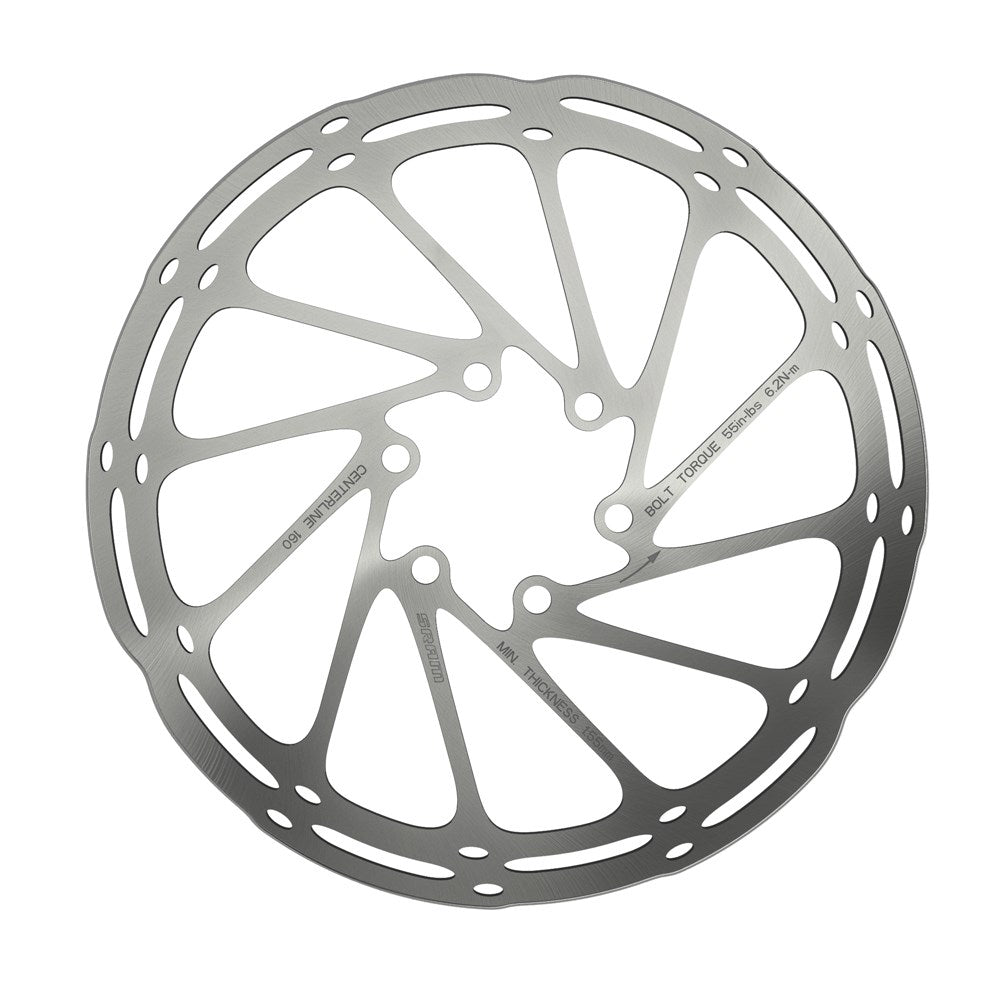 SRAM Rotor Centerline 160mm (Includes Steel Rotor Bolts) Rounded