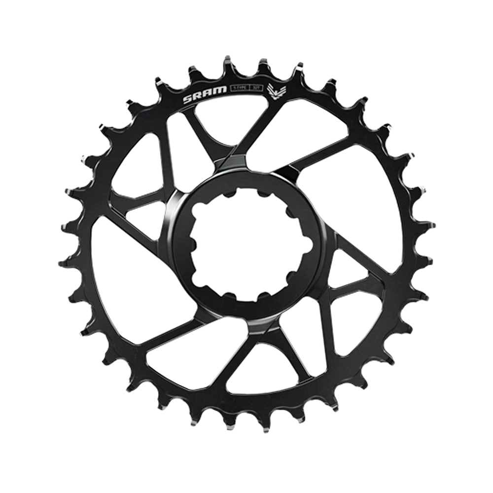 SRAM Chain Ring T-TYPE Eagle 32T Steel Direct Mount 3mm Offset Eagle (including 8 bolts) Black - S1000