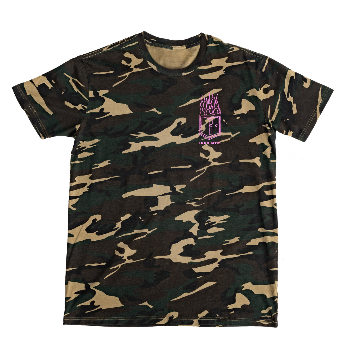 Bikeaholic Camo Flamin Tee Limited Edition
