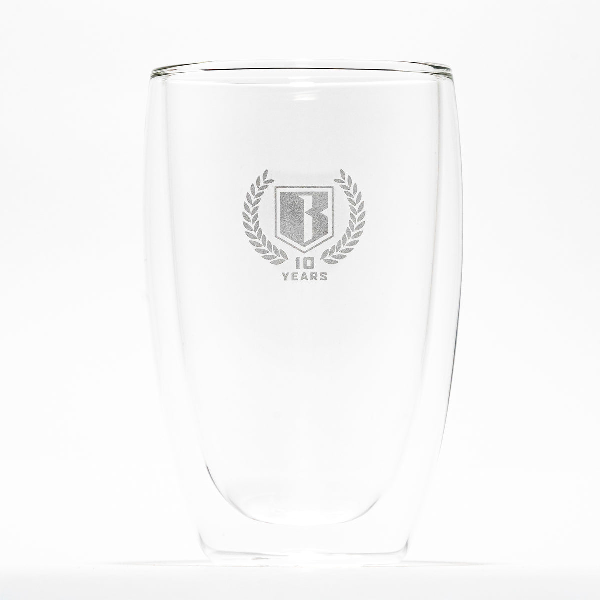 Bikeaholic 10 Year Glass