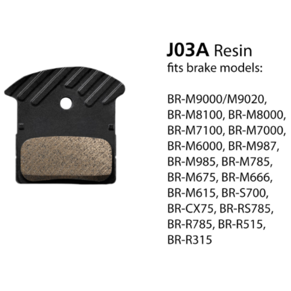 Shimano J03A Resin Brake Pads – Bikeaholic