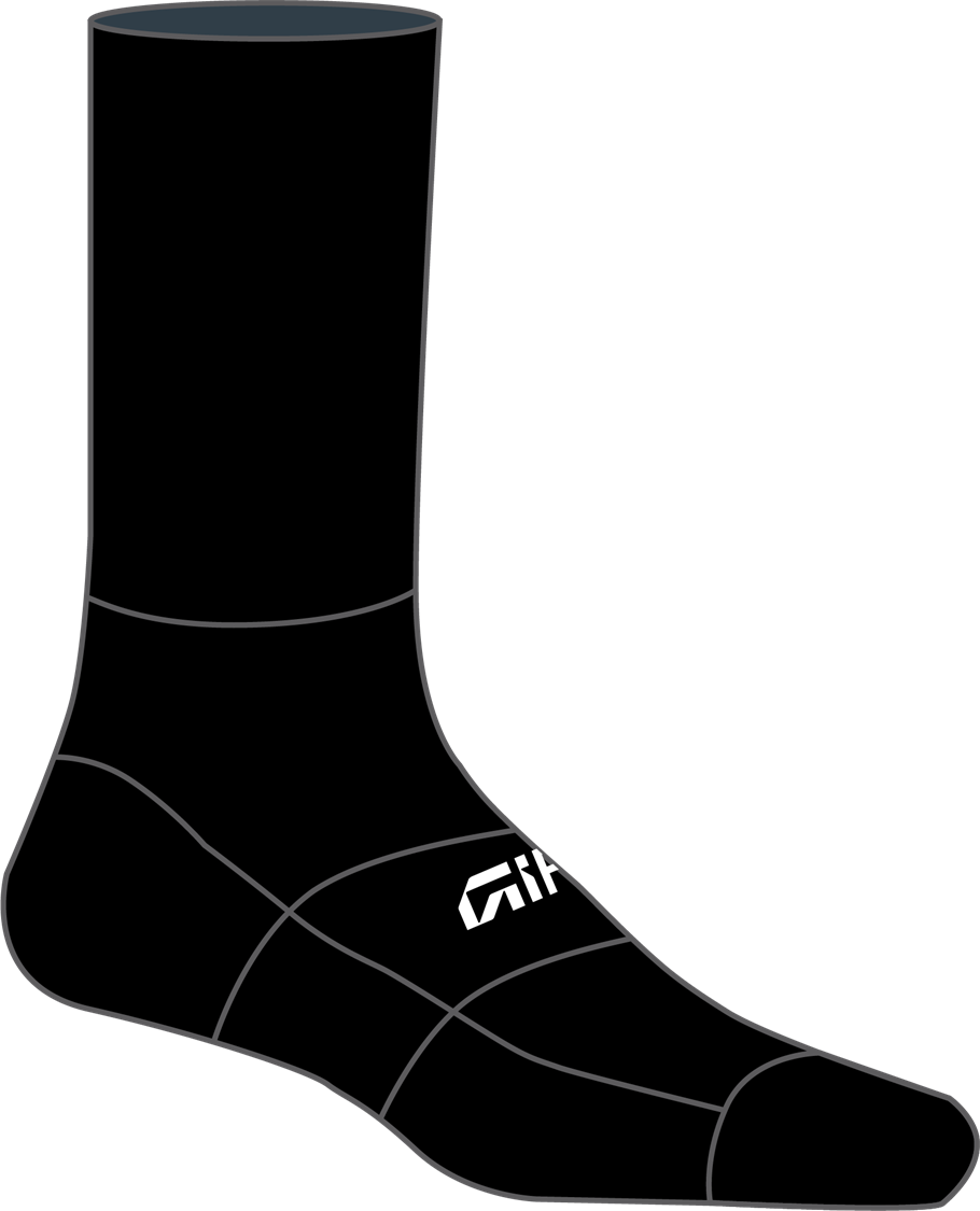 Giro Comp Racer High Rise Sock - Black