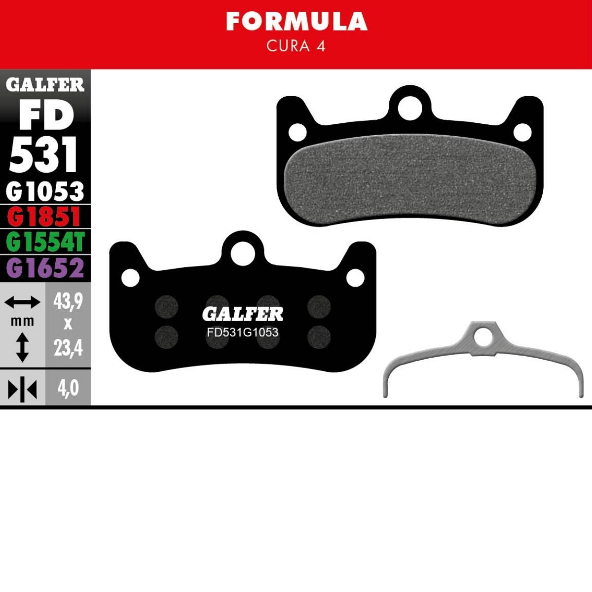 Galfer Brake Pads Formula Cura 4