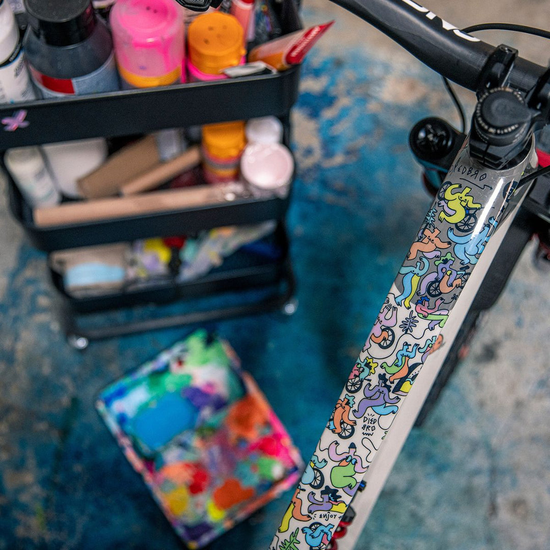 Dyedbro Mtb Frame Protection Artist Series Kiko Clj