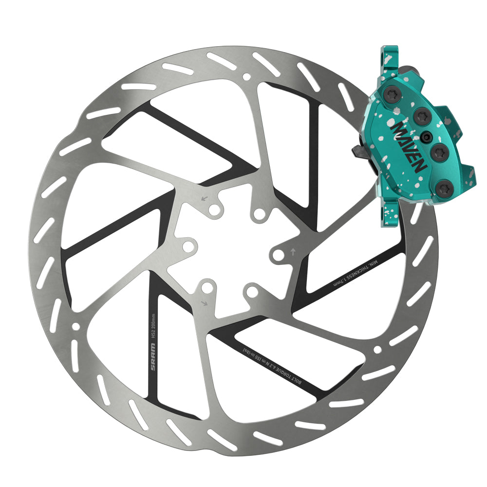 SRAM Maven Ultimate Teal Splatter Brake