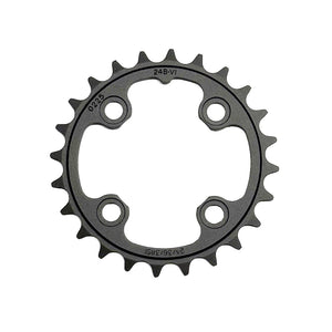 SRAM Chain Ring MTB 24 Tooth 64mm B V1 Aluminium 3mm 9 and 10 Speed Blast Black
