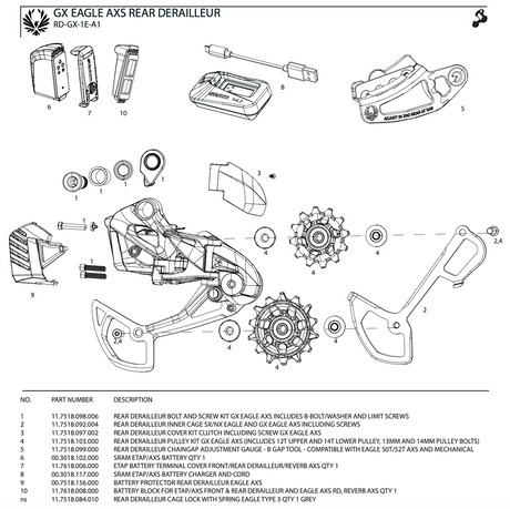 SRAM GX AXS Rear Derailleur