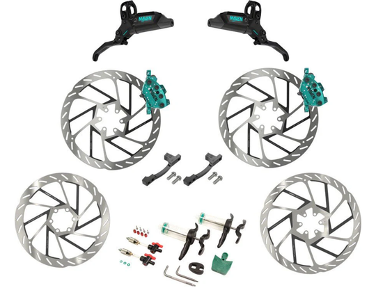 SRAM Disc Brake Maven Ultimate Stealth Expert Kit - Teal Splatter
