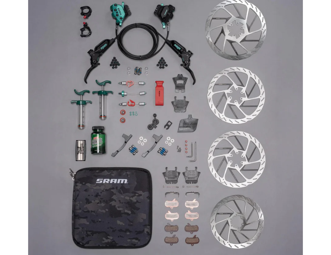 SRAM Disc Brake Maven Ultimate Stealth Expert Kit - Teal Splatter