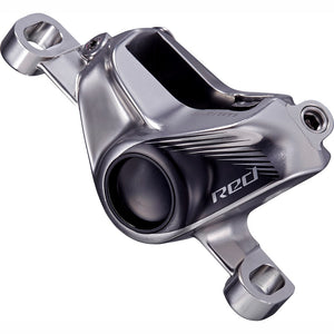SRAM Disc Brake Caliper Assembly Red eTap - (Assembled, No Hose) - Front Post Mount / Rear Falcon Grey Including Brake Pads
