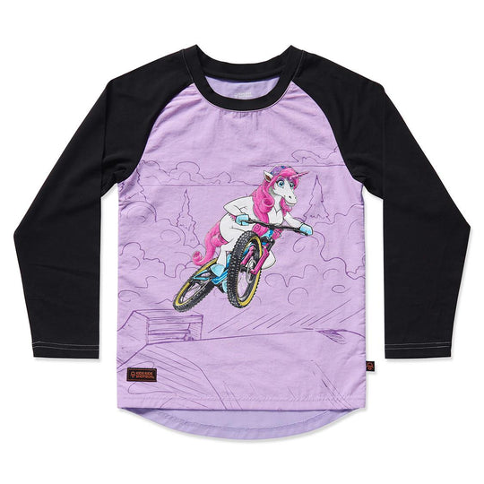 KRS_Windproof Kids MTB Jersey_Unicorn_front_white