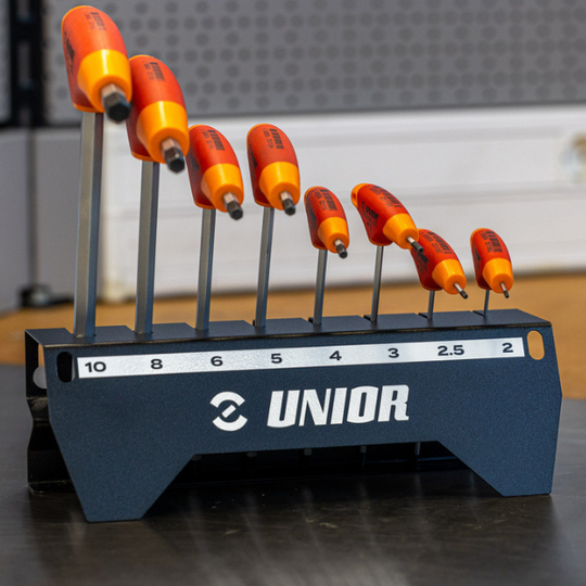 Unior Hexagonal Head Screwdriver with T Handle Set with Stand