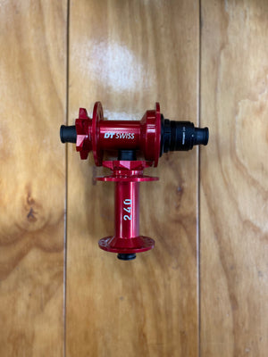 DT Swiss 240 Front Hub Limited Edition Red Colorway