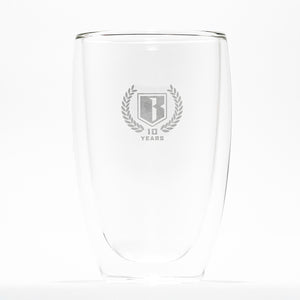 Bikeaholic 10 Year Glass