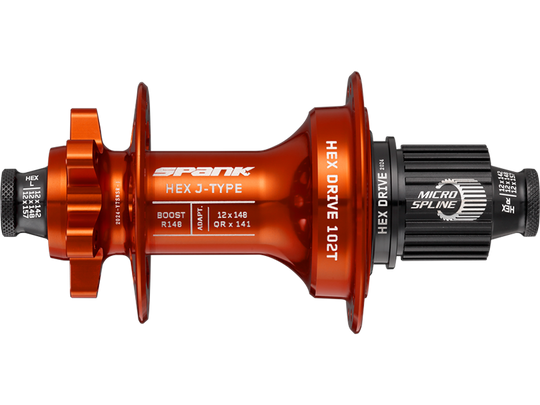 HEX-_J-TYPE_Boost_R148_Microspline_Hub_Orange