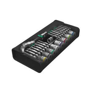 Wera Tools Speed Ratchet Set 8100 SB 6 Zyklop, 3 / 8" Drive, Metric - 29 Pieces
