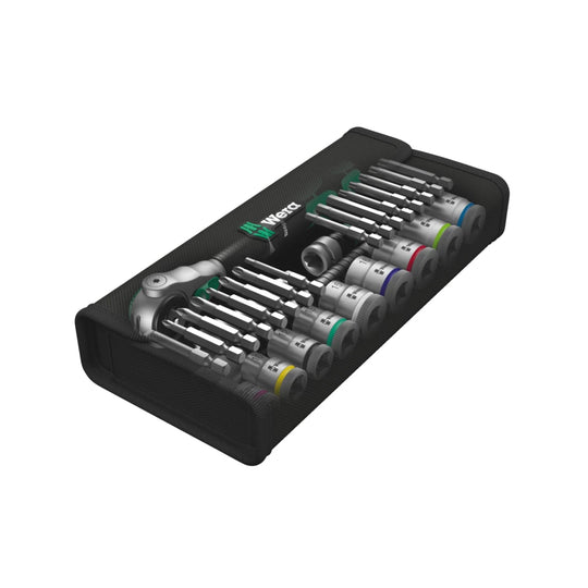 Wera Tools Speed Ratchet Set 8100 SB 6 Zyklop, 3 / 8" Drive, Metric - 29 Pieces
