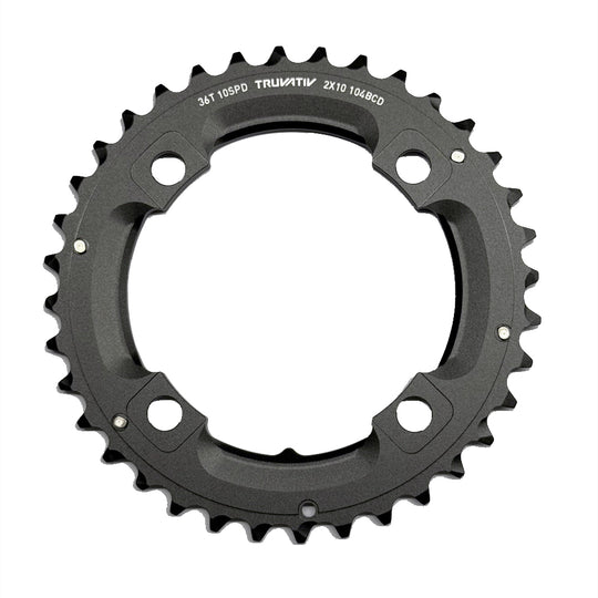 SRAM Chain Ring MTB 36 Tooth 104 S1 49 Chain Line AL5 2x10 No Pin Blast Black (For 36/22)
