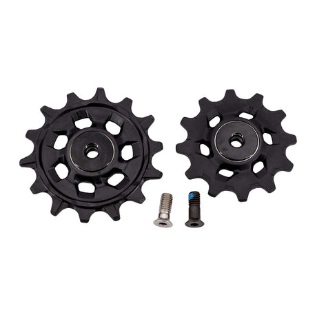 SRAM Rear Derailleur Pulley Kit GX Eagle AXS - (Includes 12 Tooth Upper and 14 Tooth Lower Pulley, 13mm and 14mm Pulley Bolts)