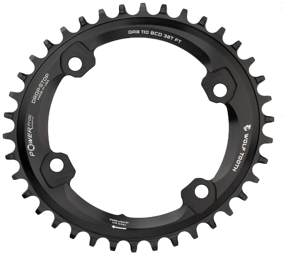 Shimano Grx 1 X Oval Drop Stop B Chainring 110 X 4 Bcd