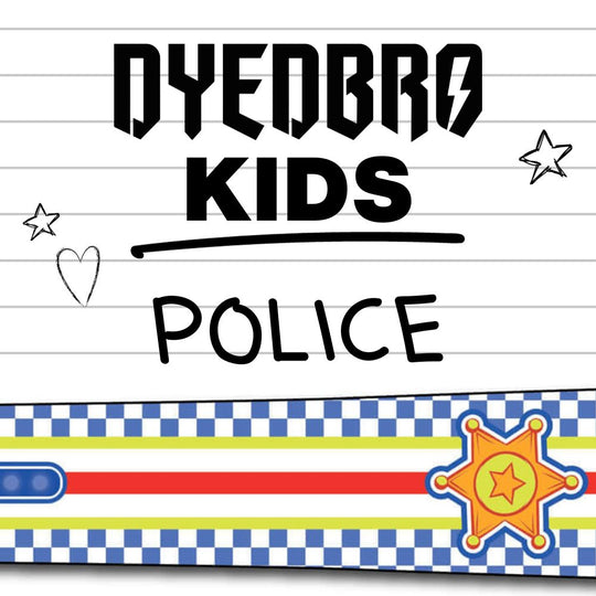 Dyedbro Kids Frame Protection Police Pattern