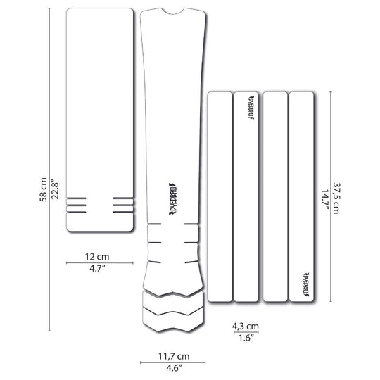 Dyedbro Ebike Frame Protection Clear