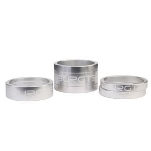 Burgtec Stem Spacers Rhodium Silver