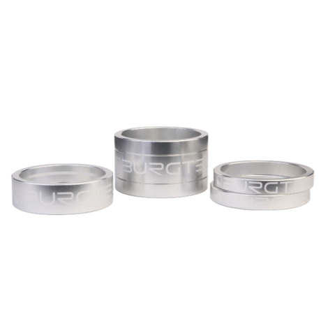 Burgtec Stem Spacers Rhodium Silver