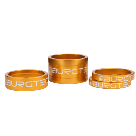 Burgtec Stem Spacers Rhodium Silver