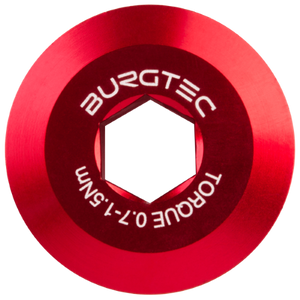 Burgtec Shimano Pre Tension Crank Bolt Race Red