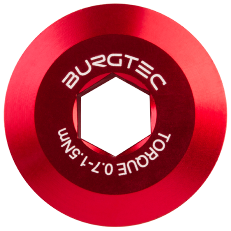 Burgtec Shimano Pre Tension Crank Bolt Race Red