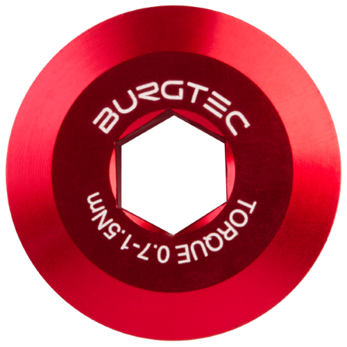 Burgtec Shimano Pre Tension Crank Bolt Race Red