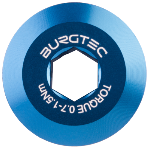 Burgtec Shimano Pre Tension Crank Bolt Deep Blue