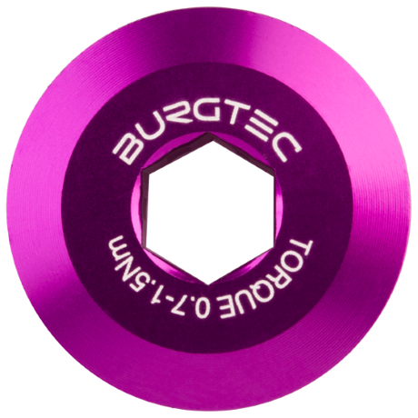 Burgtec Shimano Pre Tension Crank Bolt Purple Rain