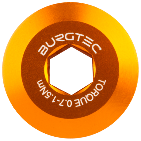 Burgtec Shimano Pre Tension Crank Bolt Iron Bro Orange