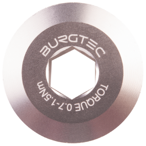 Burgtec Shimano Pre Tension Crank Bolt Rhodium Silver