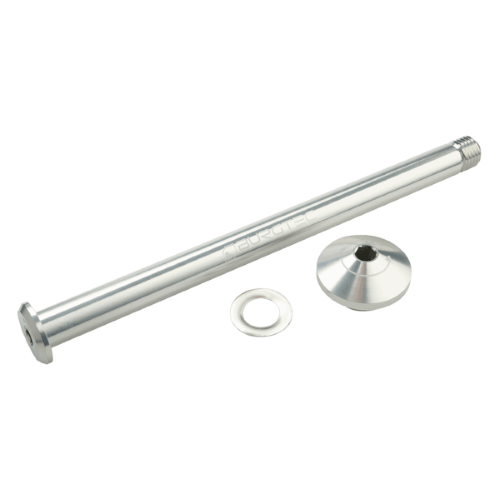 Burgtec Yeti 171mm Rear Axle Rhodium Silver