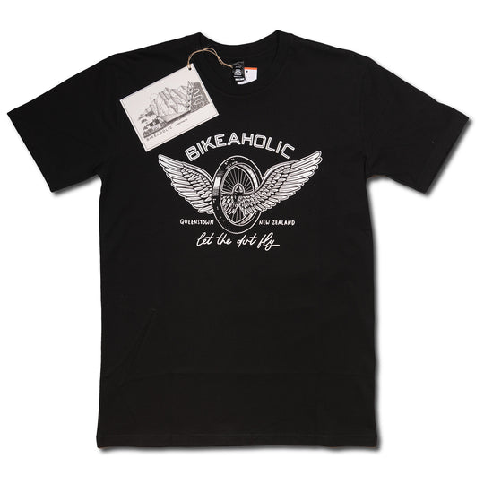 Bikeaholic Let The Dirt Fly Tee