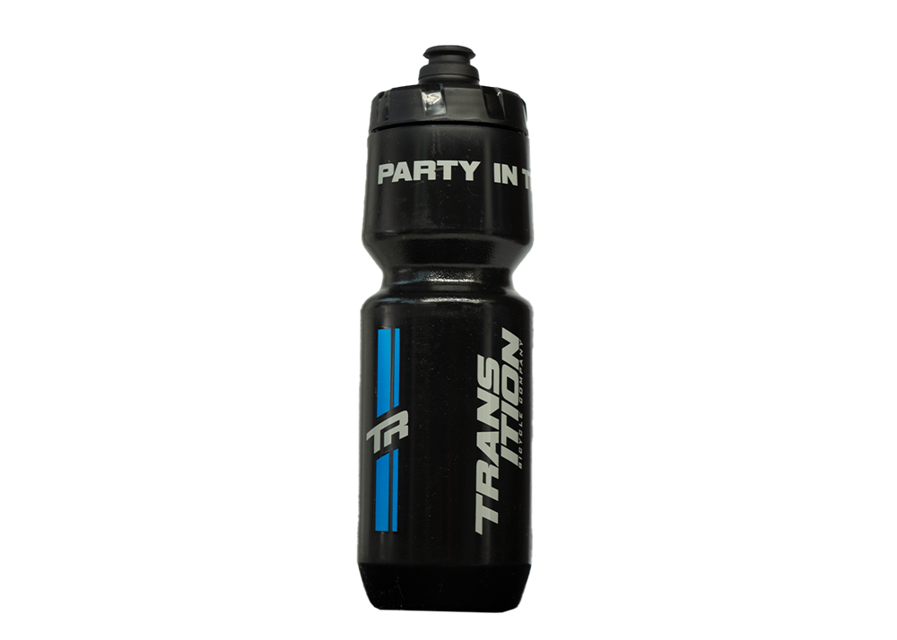 Transition Stack Water Bottle 26 oz Black & TR Blue