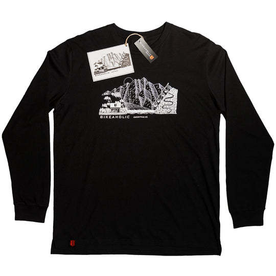Bikeaholic Narnia LS Mens Tee